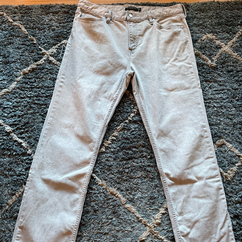 Banana republic mens light gray jeans